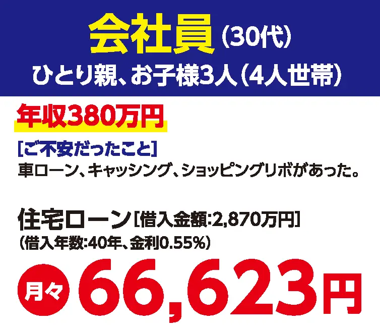 年収380万円、ひとり親、住宅ローン審査が通った事例